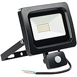 Luminea LED-Fluter mit PIR-Sensor, 30 Watt, 2.400 Lumen, Versandrückläufer Luminea LED-Fluter mit Bewegungssensoren (warmweiß)