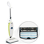 Sichler Haushaltsger&auml;te 2in1-Dampfbesen mit Elektro-Walze, 700 ml Wassertank, 1.500 Watt Sichler Haushaltsger&auml;te 2in1: Dampfbesen und Kehrmaschinen