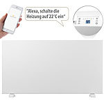 Sichler Haushaltsgeräte Extraflache Konvektorheizung mit App, komp. zu Alexa & Google, 2.000 W Sichler Haushaltsgeräte WLAN-Konvektor-Heizungen zur Wand- und Standmontage