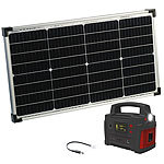 revolt Powerstation & Solar-Generator mit 50-W-Solarpanel, 114 Ah, bis 600 W revolt 2in1-Solar-Generatoren & Powerbanks, mit externer Solarzelle