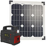 revolt Powerstation & Solar-Generator mit 20-W-Solarpanel, 114 Ah, bis 600 W revolt 2in1-Solar-Generatoren & Powerbanks, mit externer Solarzelle