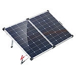 revolt High-End-Powerbank & Solar-Konverter mit mobilem 160-W-Solar-Panel revolt 2in1-Solar-Generatoren & Powerbanks, mit externer Solarzelle