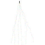 Lunartec Christbaum-Überwurf-Lichterkette, 180 bunte LEDs, Versandrückläufer Lunartec Weihnachtsbaum-Überwurf-Lichterketten mit Farbwechsel