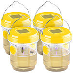 Exbuster 4er-Set giftfreie Solar-LED-Insektenfalle z. Aufhängen oder Hinstellen Exbuster 