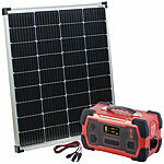 revolt Powerstation & Solar-Generator mit mobilem 110-Watt-Solarpanel, 216 Ah revolt 2in1-Solar-Generatoren & Powerbanks, mit externer Solarzelle