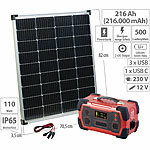 revolt Powerstation & Solar-Generator mit mobilem 110-Watt-Solarpanel, 800 Wh revolt