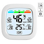 infactory Digitales Hygrometer und Thermometer mit Trendanzeige und Komfortindex infactory Digitale Thermometer/Hygrometer