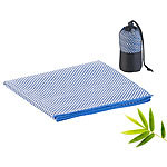 PEARL 2er-Set schnelltrocknende, leichte Bambus-Handtücher, 80 x 40 cm PEARL Bambusfaser-Handtuch