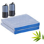 PEARL 2er-Set schnelltrocknende, leichte Bambus-Handtücher, 130 x 80 cm PEARL Bambusfaser-Handtuch