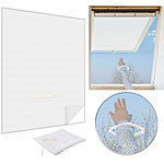 infactory 2er-Set Fliegengitter mit Fenster-Zugang, 150 x 180 cm, weiß infactory Fliegengitter für Dachfenster