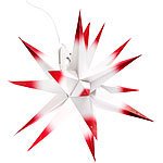 Lunartec 4D-Weihnachtsstern-Lampe aus Papier, 60 cm Lunartec Weihnachtsstern-Lampe