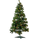 infactory Künstlicher Weihnachtsbaum, grün, 180cm, 465 PVC-Spitzen,  300 LEDs infactory