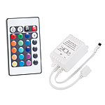 Lunartec RGB-LED-Streifen LC-500N mit Netzteil & Fernbedienung, 5 m, Innen Lunartec LED-Lichtbänder mit RGB-Farbwechsel
