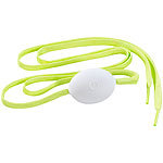 infactory Gr&uuml;ne LED-Schn&uuml;rsenkel aus Textil, 110 cm, gr&uuml;ne LEDs infactory