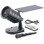 Lunartec Solar-Laser-Projektor mit Akku, Versandrückläufer Lunartec Solar-Laser-Projektoren mit Akkus und Sternenmeeren