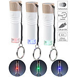 Lunartec 3er-Set LED-Weinflaschen-Lichter mit RGB-Farbwechsel, per USB ladbar Lunartec LED-Flaschenverschlüssen mit Farbwechseln