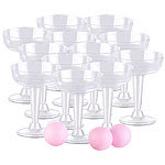 infactory Trinkspiel-Set Prosecco Pong mit 12 Sektgläsern (je 125 ml) & 3 Bällen infactory Prosecco-Pongs