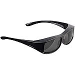 PEARL 2er-Set Überzieh-Sonnenbrillen "Day Vision Pro" für Brillenträger PEARL Kontrastverstärkende Überzieh-Sonnenbrillen