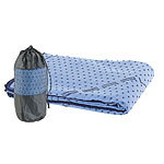 PEARL sports 2in1-Mikrofaser-Yoga-Handtuch & Auflage, saugfähig, rutschfest, blau PEARL sports