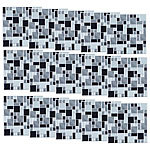 infactory Selbstklebende 3D-Mosaik-Fliesenaufkleber "Modern", 26x26 cm, 15er-Set infactory Deko-Fliesenaufkleber
