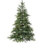 infactory Künstlicher Weihnachtsbaum mit 500 LEDs und 70 Ästen, 225 cm, grün infactory