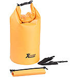 Xcase Wasserdichter Packsack, strapazierfähige Industrie-Plane, 20 l, orange Xcase