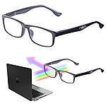 infactory Augenschonende Bildschirm-Brille mit Blaulicht-Filter, +1,5 Dioptrien infactory