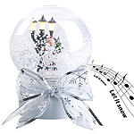 infactory 2er-Set Schneekugeln mit singendem Weihnachtsmann, LED-Laterne infactory Schneekugeln mit Licht und Sound