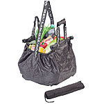 PEARL Einkaufswagen-Tasche mit Befestigungs-Clips und Schultergurt, 20 Liter PEARL