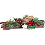 Britesta Handgefertigtes Weihnachts- & Adventsgesteck, echte Tannenzapfen, 30cm Britesta 