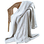 Wilson Gabor Tagesdecke im Strick-Zopf-Design mit Webpelz-Unterseite, 180 x 150 cm Wilson Gabor Wohndecken