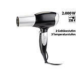 Sichler Beauty Haartrockner TR-200 mit 2 Gebläse- und 3 Temperatur-Stufen, 2.000 Watt Sichler Beauty Haartrockner