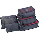 PEARL 6er-Set Kleidertaschen für Koffer, Reisetasche & Co., 6 Größen PEARL Kleidertaschen-Sets
