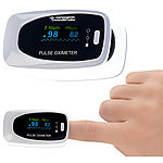 newgen medicals 2er-Set medizinische Finger-Pulsoximeter mit LCD-Farbdisplay newgen medicals Finger-Pulsoximeter