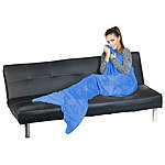 Wilson Gabor Weiche Meerjungfrau-Decke mit Flosse f&uuml;r Erwachsene, 180 x 70 cm, blau Wilson Gabor Meerjungfrau-Decken