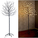 Lunartec LED-Deko-Baum mit 200 beleuchteten Knospen, 150 cm, drinnen & draußen Lunartec Große LED-Bäume für innen und außen