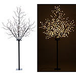 Lunartec LED-Deko-Baum mit 600 beleuchteten Blüten, 250 cm, für innen & außen Lunartec 