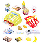 Playtastic 25-teiliges Kaufladen-Set für Kinder, Kassensystem, LED-Licht & Sound Playtastic Spielzeug-Kaufladen-Sets