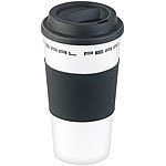 PEARL 2er-Set Coffee-to-go-Becher mit Deckel, 475 ml, doppelwandig, BPA-frei PEARL Doppelwandige Coffee-to-go-Becher