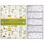 infactory Malbuch für Erwachsene "Winter Wonderland" mit 32 Wintermotiven infactory Weihnachts-Malbücher für Erwachsene