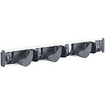 AGT Wandhalter-Leiste für Besen, Wischmopp, Gartengeräte & Co. AGT Wandhalter für Haushaltsgeräte