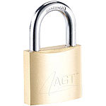 AGT Vorh&auml;nge-Schloss aus Messing, 38 mm, 6 Schl&uuml;ssel AGT Vorh&auml;ngeschl&ouml;sser
