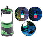 Lunartec 3in1-LED-Akku-Campinglaterne mit Deckenlicht und Powerbank, 3.600 mAh Lunartec LED-Camping-Laternen mit Powerbank