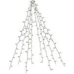 Lunartec Weihnachtsbaum-Überwurf-Lichterkette mit 8 Girlanden & 320 LEDs, IP44 Lunartec Außen Weihnachtsbaum-Überwurf-Lichterketten