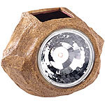 Royal Gardineer Solar-LED-Gartenlicht in Stein-Optik, wechselbarer Akku, 5 Lumen, IP44 Royal Gardineer Solar-Gartenlichter im Stein-Design