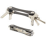 PEARL 2er-Set Schlüssel-Organizer mit Alu-Gehäuse für je bis zu 6 Schlüssel PEARL Schlüsselorganizer