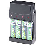 revolt 2in1-Ladegerät für NiMH-/NiCd-Akkus & Batterien, Versandrückläufer revolt 2in1-Akku- und Batterie-Ladegeräte