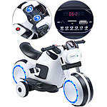 Playtastic Futuristisches Elektro-Kindermotorrad mit LED-Licht und MP3-Player Playtastic Kindermotorräder mit MP3-Playern