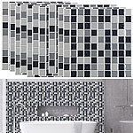 infactory Selbstklebende 3D-Mosaik-Fliesenaufkleber, 25,5x 25,5 cm, 10er-Set infactory