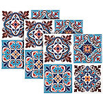 infactory Selbstklebende 3D-Mandala-Fliesenaufkleber, 25,5 x 25,5 cm, 3er-Set infactory Deko-Fliesenaufkleber